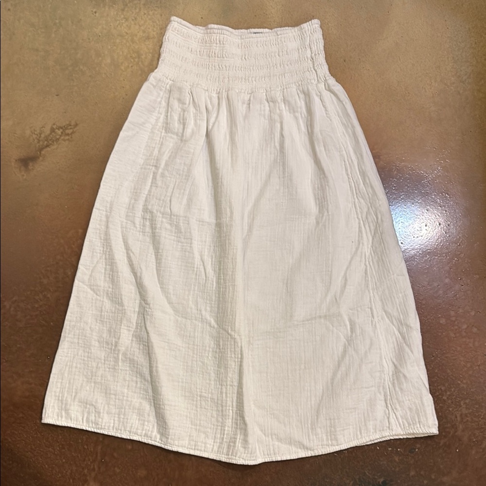 White Cotton Skirt Size Small